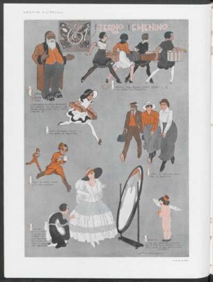 El eterno femenino : Gouache de Sirio