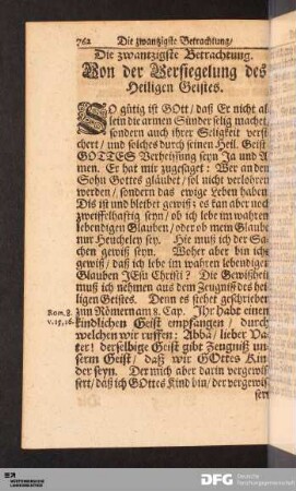 Die zwantzigste Betrachtung.