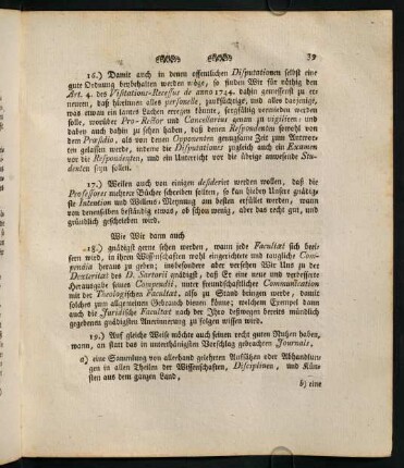 16. "Disputationen"