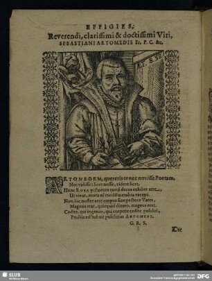 Effigies, Reverendi, clarissimi & doctissimi Viri, Sebastiani Artomedis Fr. P. C. &c.