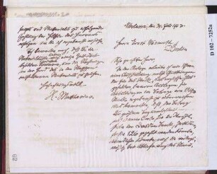 Schreiben an Ernst Wasmuth (Brief)