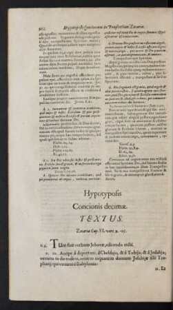 Concionis decimae.