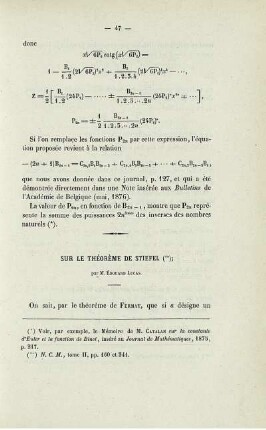 Sur le théorème de stiefel.