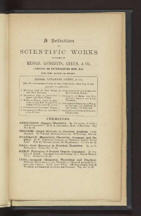 A SELECTION OF SCIENTIFIC WORKS