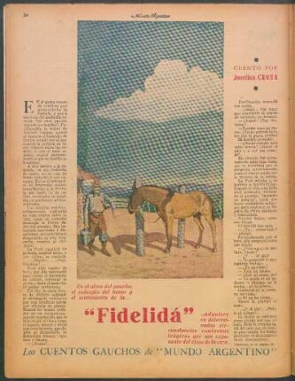 "Fidelidá" : Los cuentos gauchos de "Mundo Argentino"