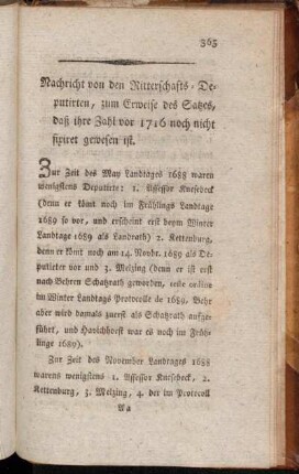 Nachricht von den Ritterschafts-Deputirten, [...].