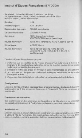 Institut d'Etudes Françaises