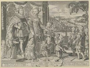Gruppenbildnis des Fredericus van Bohemen, der Elisabeth van Bohemen und deren Kindern