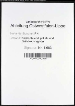 Kirchenbuchduplikat der katholischen Gemeinde Esbeck (GHT 1844-1846). (Gemeinde: Esbeck, katholische Gemeinde)