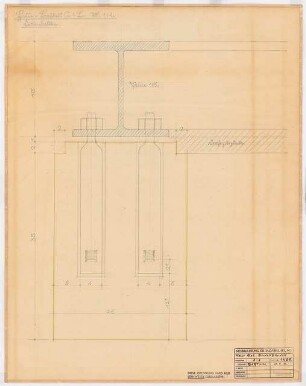Reichsluftfahrtministerium, Berlin: Eingangshalle Q1L, Deckenbalken: Detail 1:1