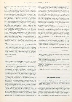 512-514 [Rezension] Heil, John Paul, Jesus walking on the sea