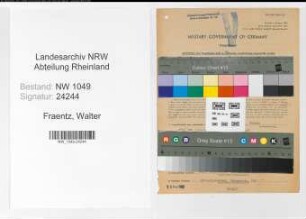 Entnazifizierung Walter Fraentz , geb. 29.11.1910 (Lehrer)
