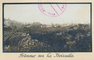 Foto der Trümmer von La Boisselle