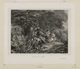 Bauer und Kadett, aus: "Verschiedene Lithographien"