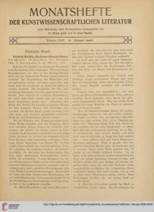 Erstes Heft (Januar 1906)