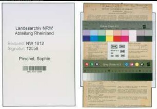 Entnazifizierung Sophie Pirschel , geb. 15.09.1902 ()