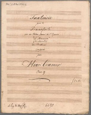 "Fantasies - pf; op. 9". - BSB Mus.Schott.Ha 6750-2