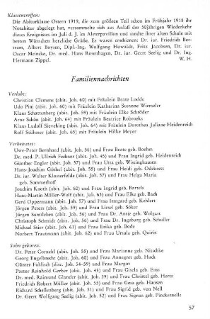 Familiennachrichten