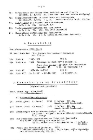 3. Manuskripte und Typoskripte