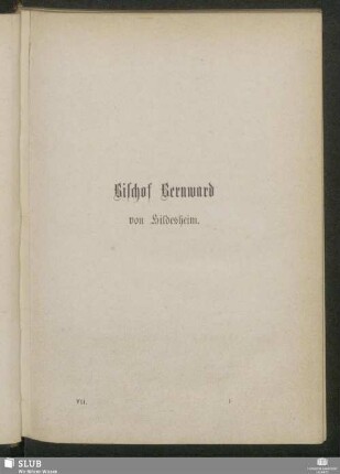 Bischof Bernward von Hildesheim