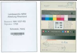 Entnazifizierung Hans Schostok , geb. 00.00.0000 (Studienrat)