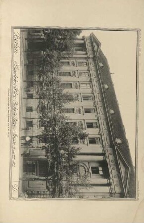 D. Kaiserliches Palais. Rückseite Behren Strasse.