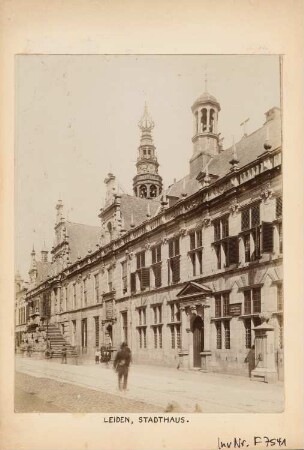 Stadhuis (Rathaus), Leiden: Ausschnitt der Renaissancefassade