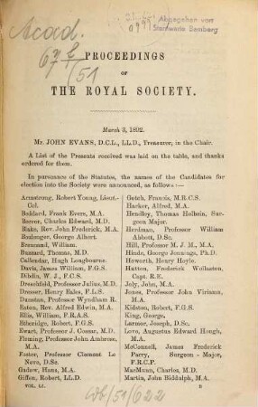 Proceedings of the Royal Society. 51, 51. 1892