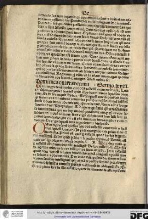 Cum ingrederetur... Luce 17. Movere posset hominem quid illos decem viros leprosos coniunxerit et de hoc inquit Tytus... In presenti evangelio tria prima facie sunt notanda, primum est quid per castellum quod Ihesus ingreditur intelligatur...