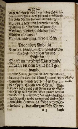 Die andere Andacht