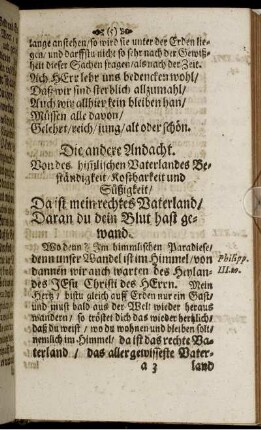 Die andere Andacht