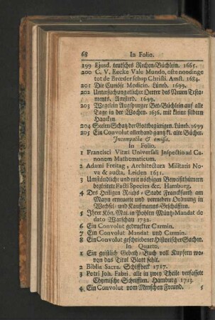 Incompacta & omissa.