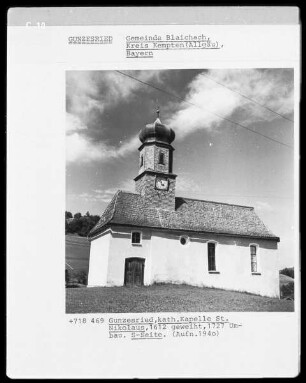 Katholische Kapelle Sankt Nikolaus