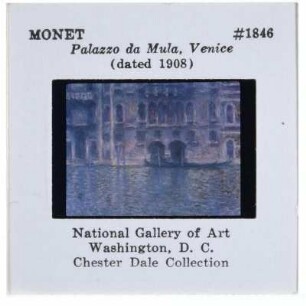 Monet, Palazzo da Mula, Venedig