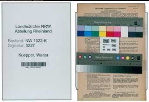 Entnazifizierung Walter Kuepper , geb. 29.12.1903 (Postarbeiter)