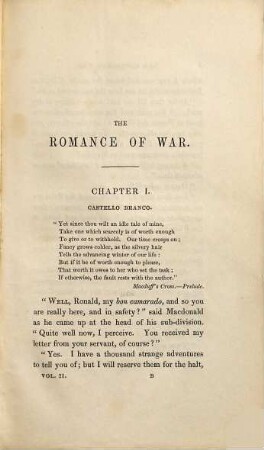 The romance of war: or, The highlanders in Spain : in three volumes. 2