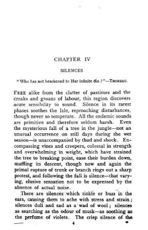 IV. SILENCES