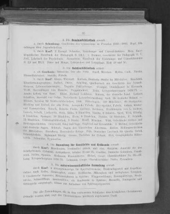 5. Die naturwissenschaftliche Sammlung erwarb