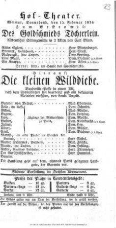 Die kleinen Wilddiebe