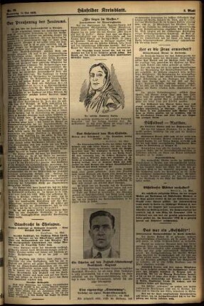 Zweite Ausgabe vom Donnerstag, den 15. Mai 1930.