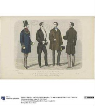 Europäische Modenzeitung für Herren-Garderobe: London Fashions: Herrenbekleidung