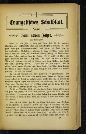 Zum neuen Jahre