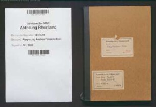 Konzept und Material zum wirtschaftlichen Lagebericht für die Monate August – September 1937 und Oktober – November 1937 einschl. Lagebericht des Regierungs-Präsidenten Köln.