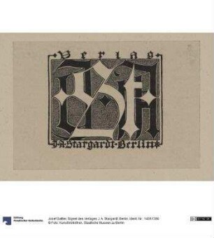 Signet des Verlages J. A. Stargardt, Berlin
