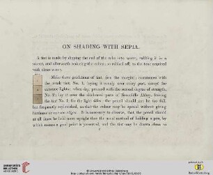 On shading withe sepia