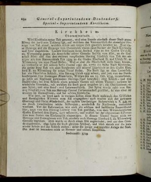 Special - Superintendenz Kirchheim.