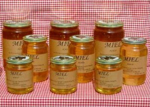 Frankreich. Bourgogne. Saone et Loire. Chalon sur Saone. Markt. Honig aus der Bresse