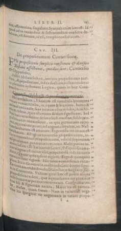 Casp. III. De propositionum Conversione