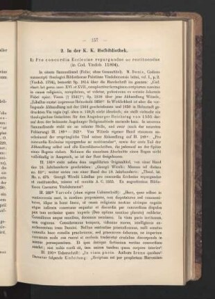 2. In der K.K. Hofbibliothek.