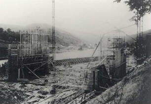 Baustelle Wehrfeld 1, Staustufe Hirschhorn